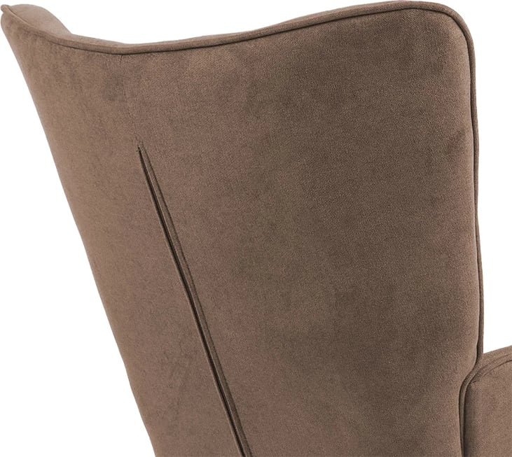 Karrige Fluffy, material stof, ngjyrë kafe-natyrale, 75x69x96cm