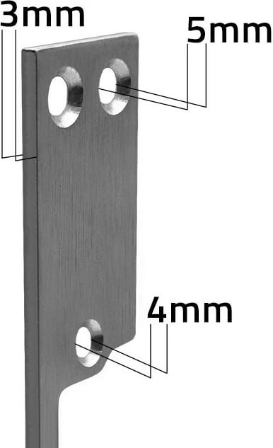 Szyld dyqanesh për elektrozacip Qoltec 52461, inox, 250mm, argjend