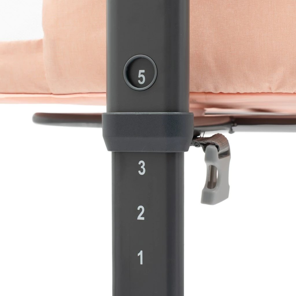 djep anësor Baby Mix Rose, 5 nivele rregullimi 68–80 cm, dyshek i përfshirë, me rrota me frena, bezhë