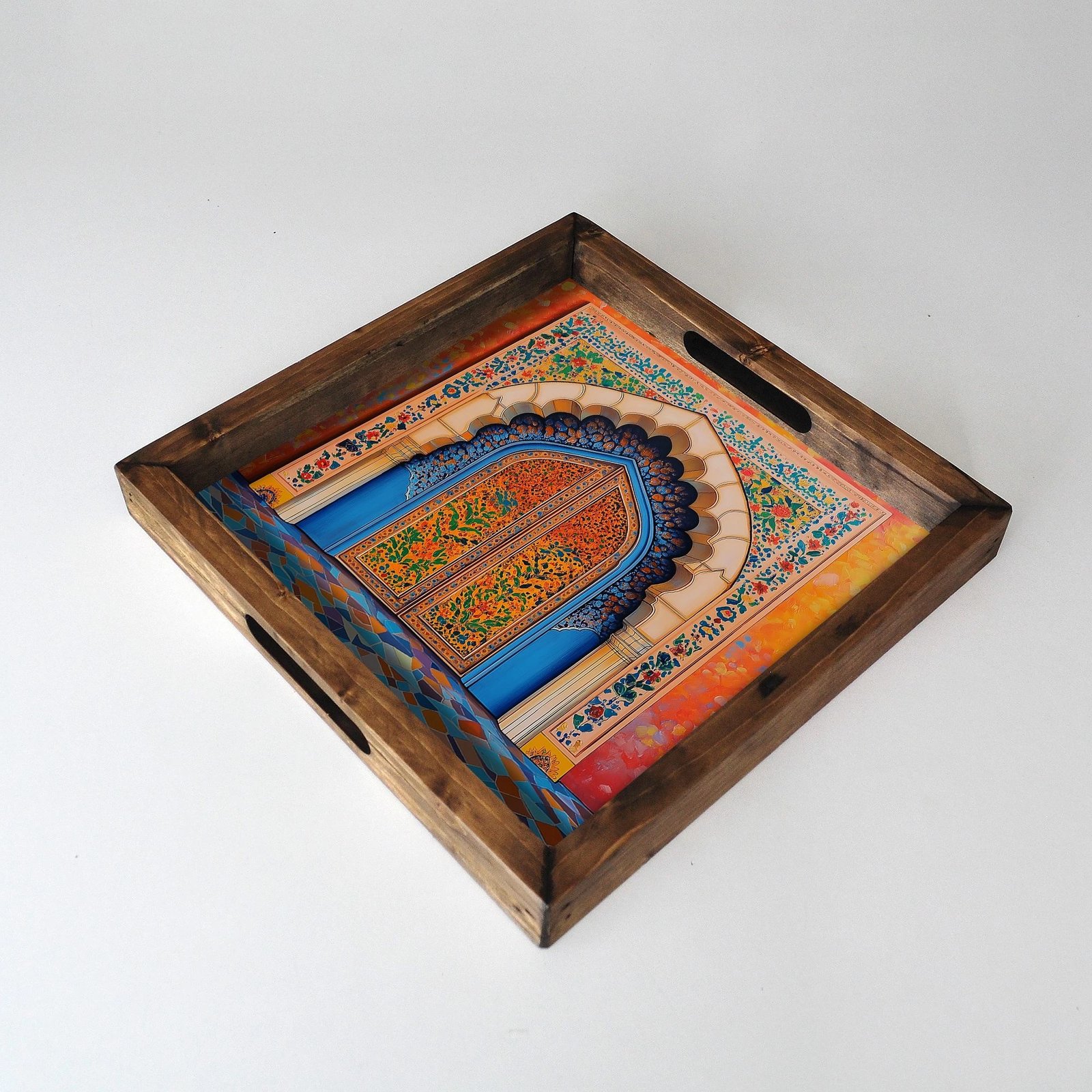 Tabaka druri, shumëngjyrëshe, Evila Originals, REF056, 35x35x4cm Tabaka druri, shumëngjyrëshe, Evila Originals, REF056, 35x35x4cm