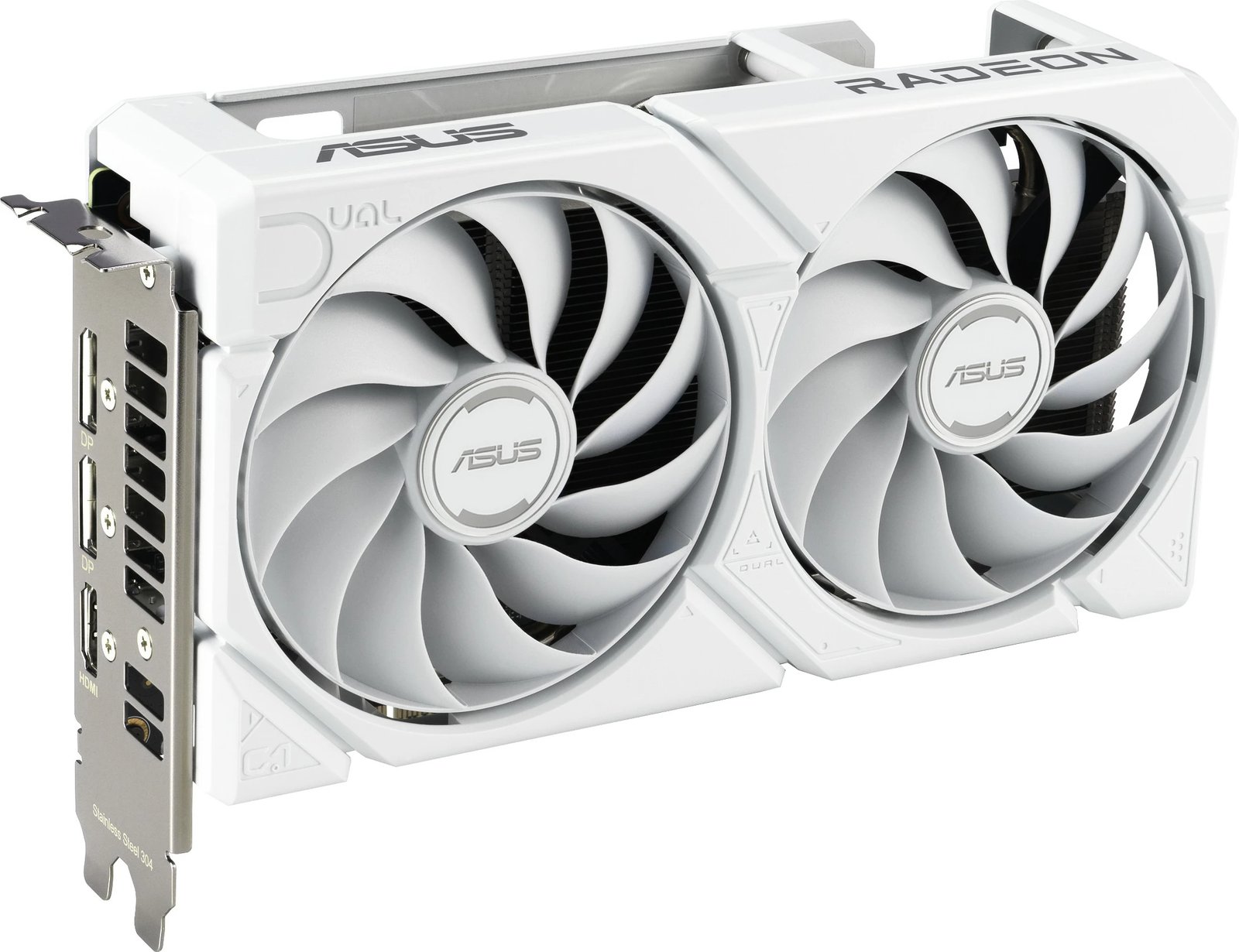Kartelë grafike ASUS RX 9060 XT DUAL 16GB GDDR6 e bardhë