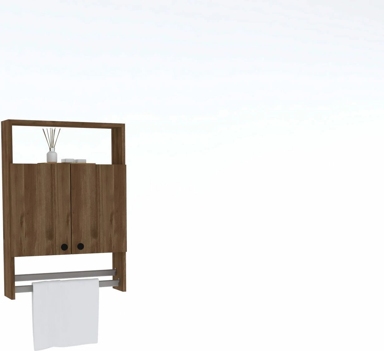 Dollap banjoje Hanah Home, model Ela, ngjyrë arre