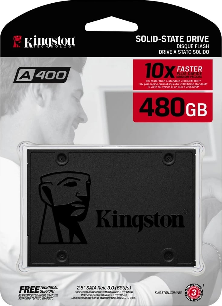 Disk SSD Kingston A400, 480GB, 2.5''