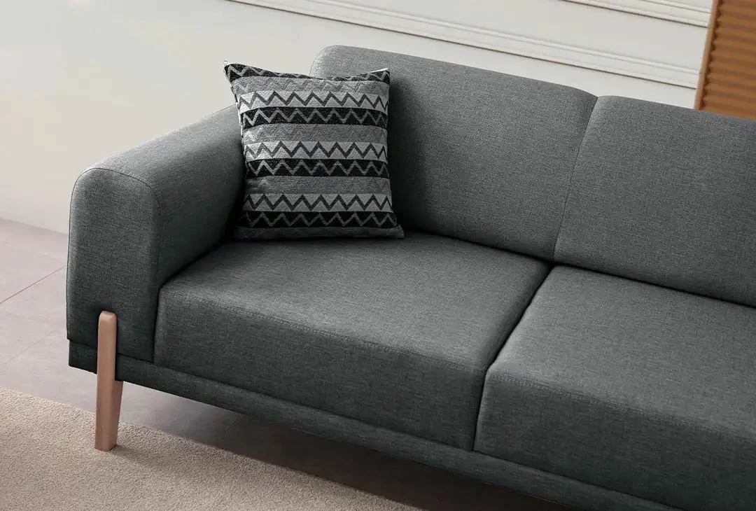 Divan-krevat treshe, ngjyrë antracit, Atelier del Sofa