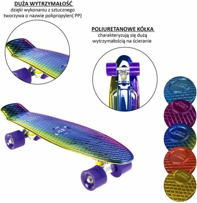 Pennyboard Nils Extreme për femra dhe fëmijë, shumëngjyrëshe Pennyboard Nils Extreme për femra dhe fëmijë, shumëngjyrëshe