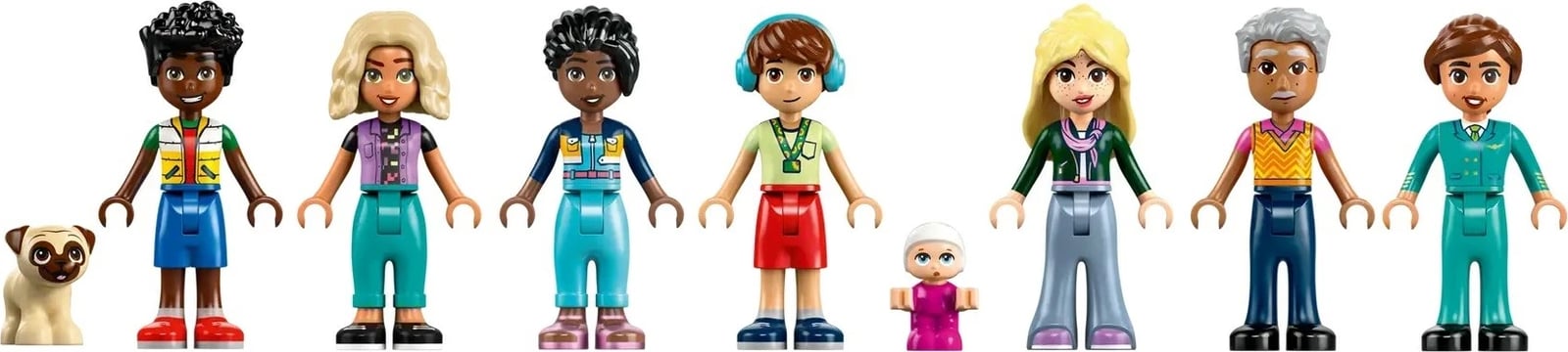 Set LEGO Friends Heartlake City Aeroporti dhe Aeroplani 42656, 8 minifigura