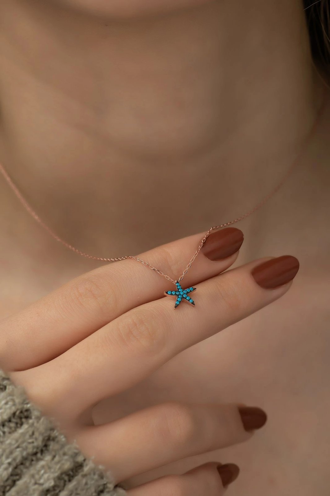 Qafore argjendi, ngjyrë rozë e kaltër, Jumeon, TRDYL389