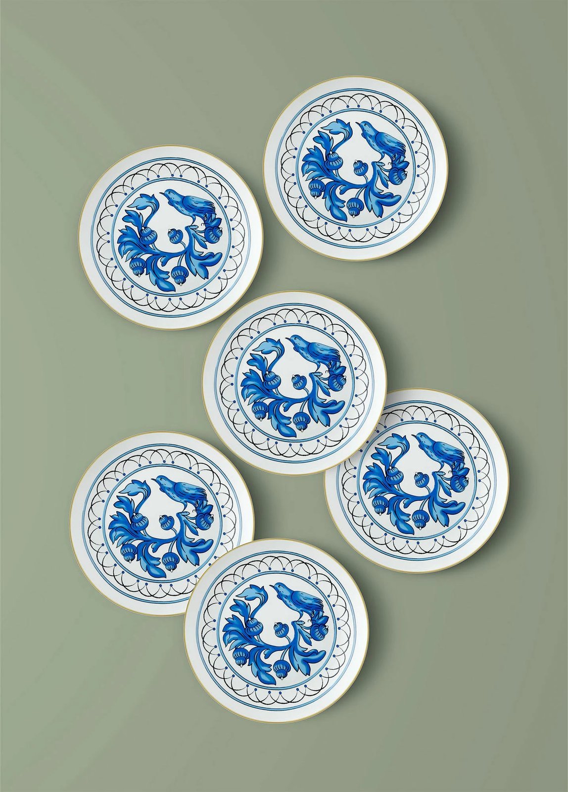 Set pjatash për ëmbëlsira (6 copë), Hermia, DNR0051