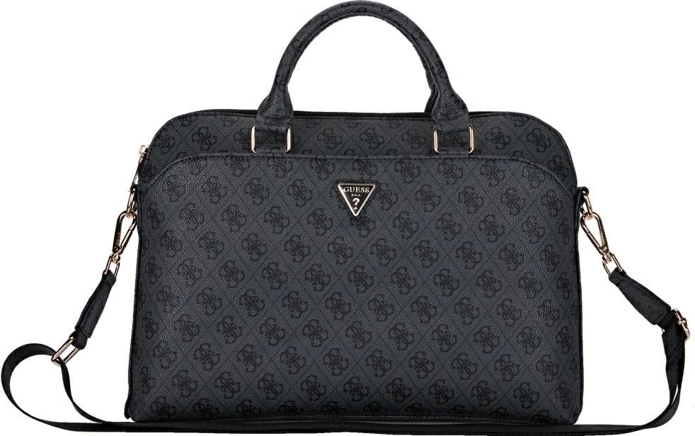 Çantë laptopi Guess 4G Zipper Pocket Triangle Logo, 15", e zezë