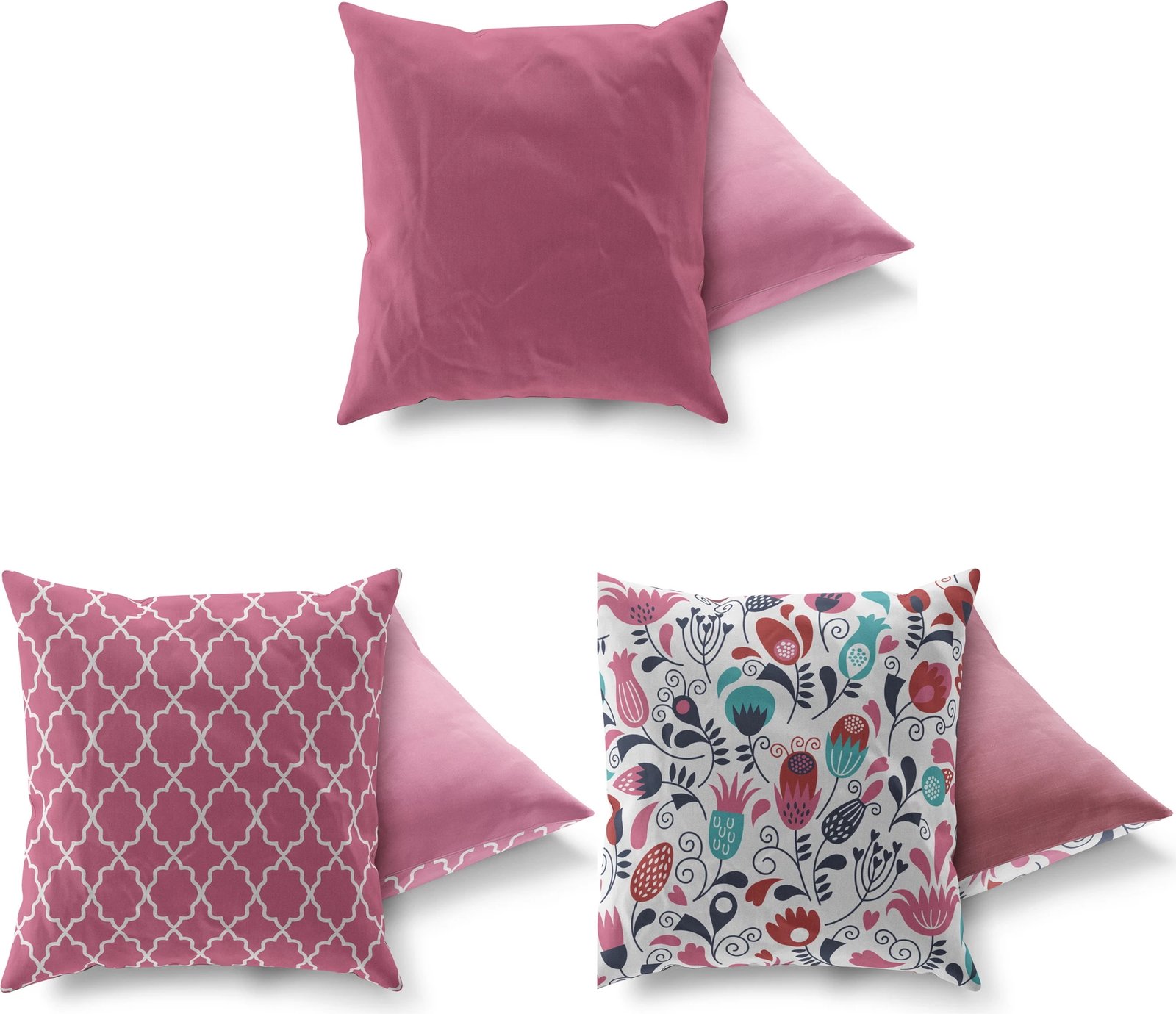 Set jastëkësh (3 copë), Aberto Design, AC-4221-4657-4325