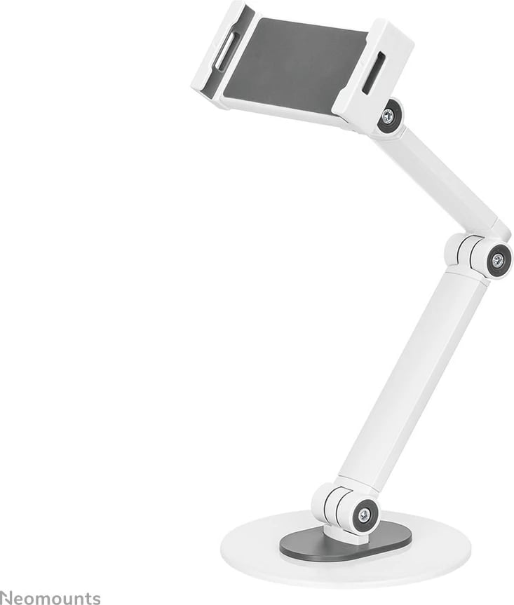 Mbajtëse tavoline Neomounts DS15-550WH1, universal, për tabletë/celular, rrotullim 360°, e bardhë