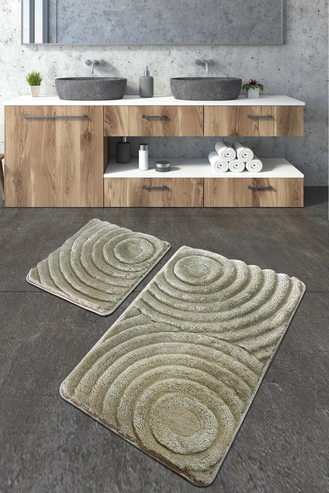 Set tapetash për banjo akrilik (2 copë), Mijölnir, valë, ngjyrë guri