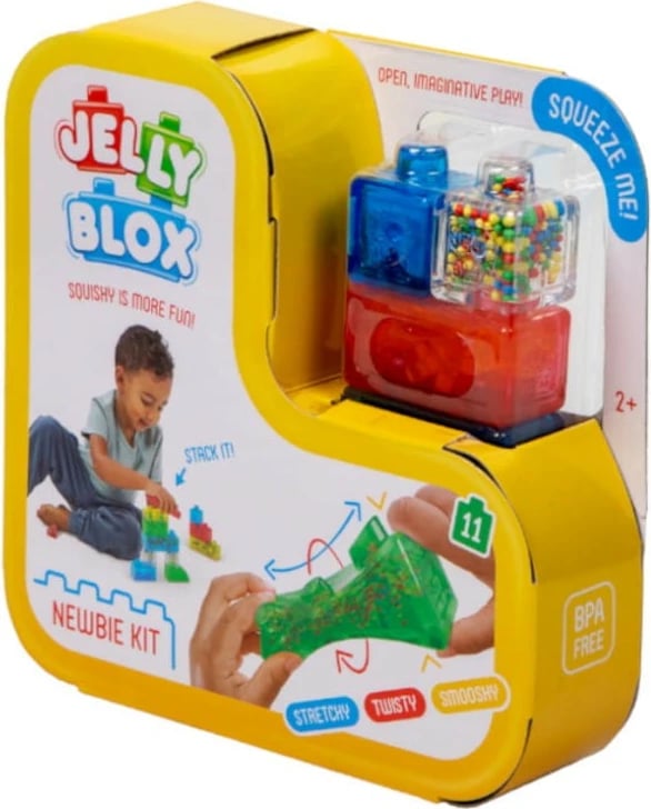 Set blloqesh të buta ndërtimi Goliath Jelly Blox Newbie Kit, 11 pjesë, shumëngjyrëshe
