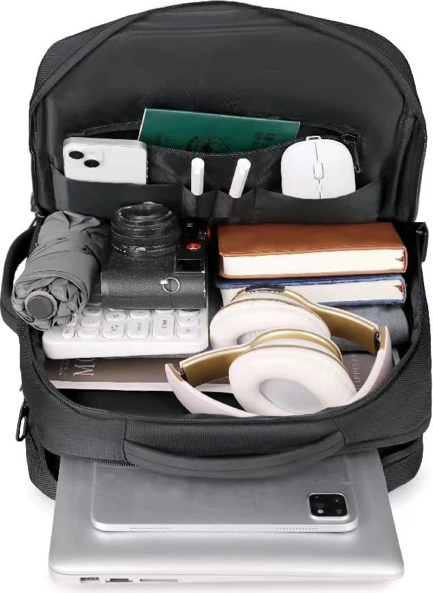 Çantë shpine, 45x30x20 cm, e zezë