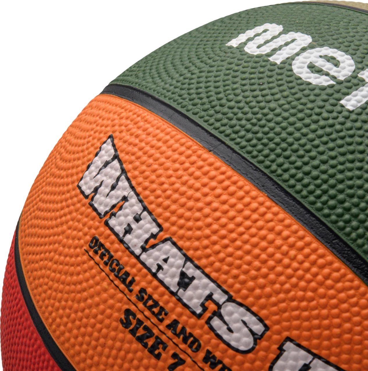 Top basketbolli Meteor, jeshil-portokalli