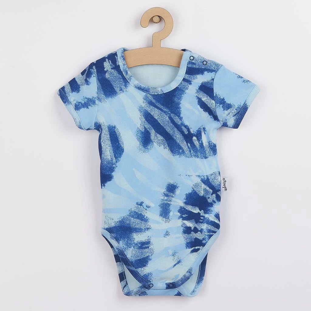 Body bebe, Nicol, Tomi, me mëngë të shkurtra, pambuk 100%, madhësia 68 (4-6m), blu