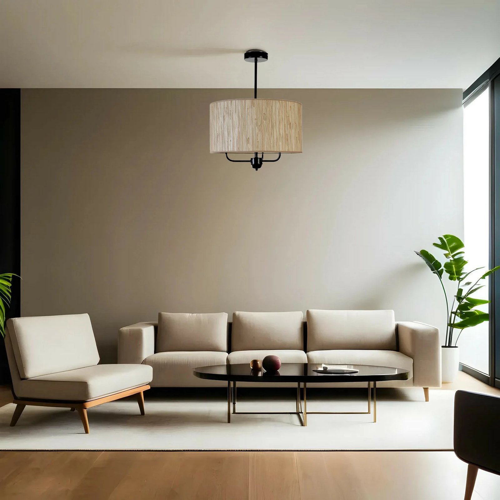 Llambë tavani Opviq, ngjyrë lisi dhe e zezë, 8860-2