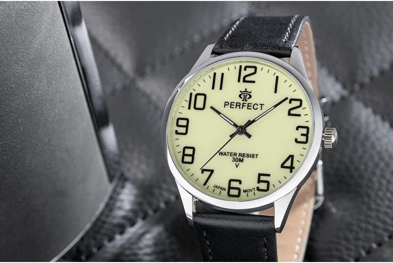 Orë dore për meshkuj PERFECT GXB452-04, e zezë