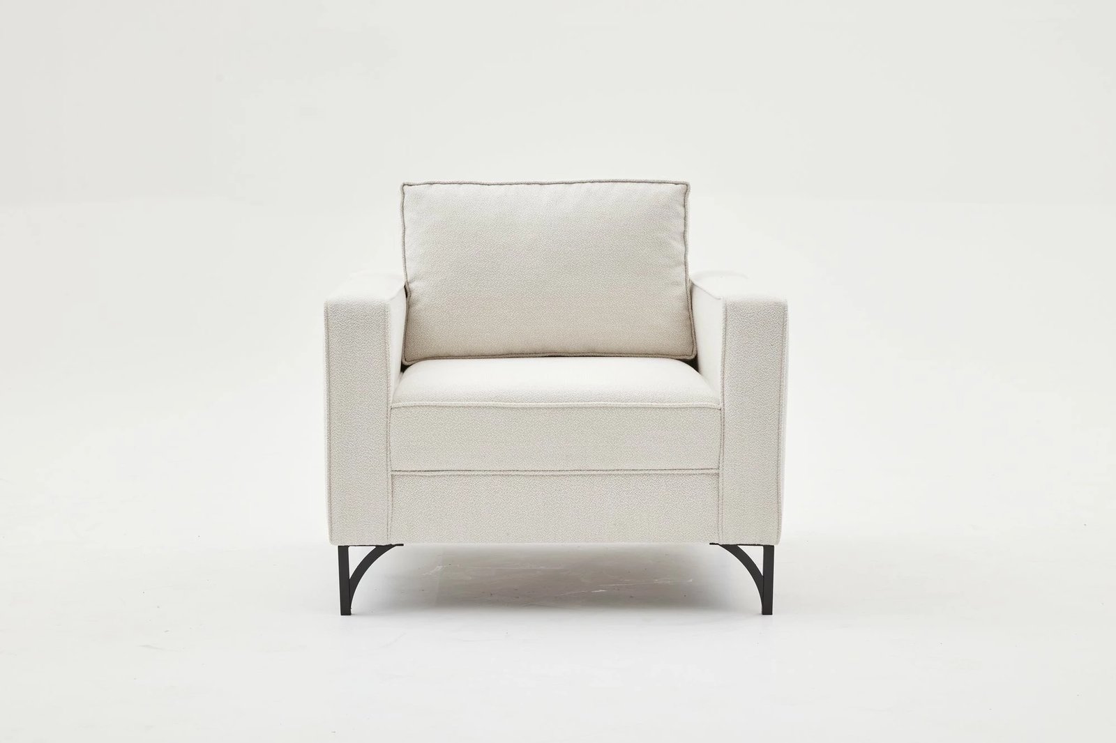 Karrige një vendëshe Atelier del Sofa, Berlin, krem, e zezë