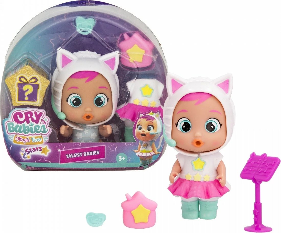 Kukull Cry Babies Magic Tears Di Stars Talent Daisy, Tm Toys, IMC916128, plastikë, për vajza