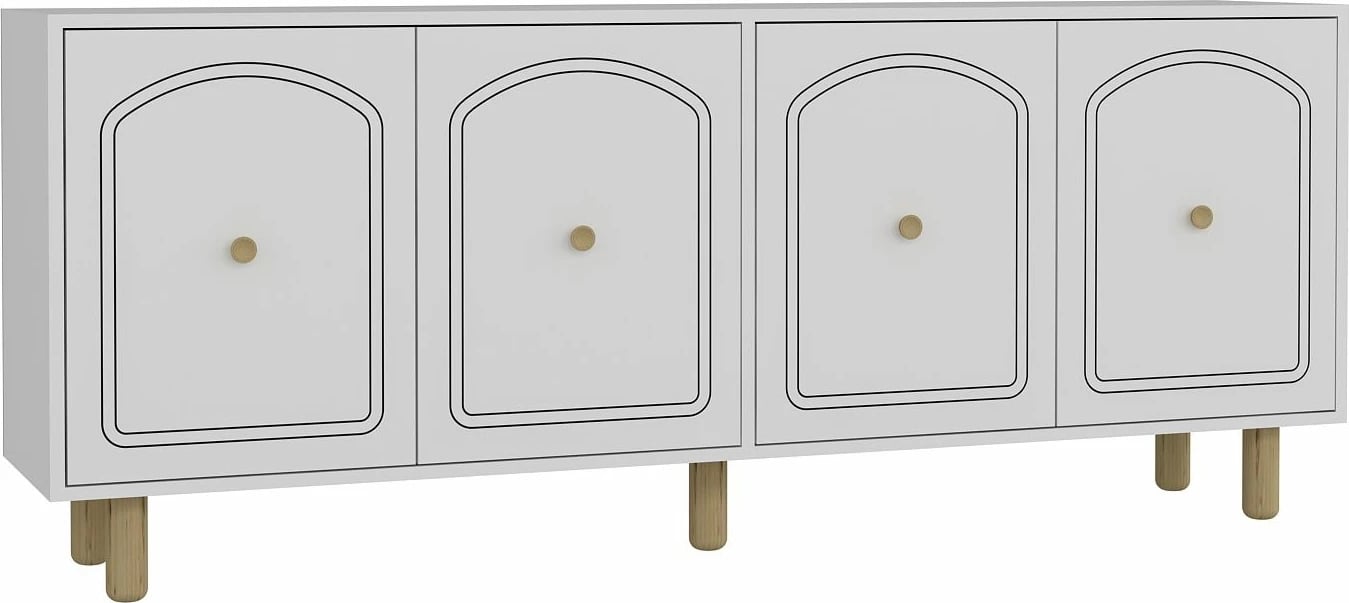 Konsolë Skye Decor, Hazal, e bardhë