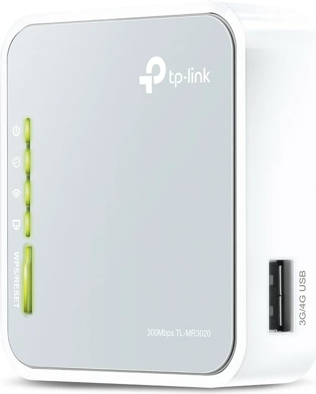 Router TP-Link TL-MR3020, Wi-Fi 4, 3G, Ethernet LAN, Silver, White