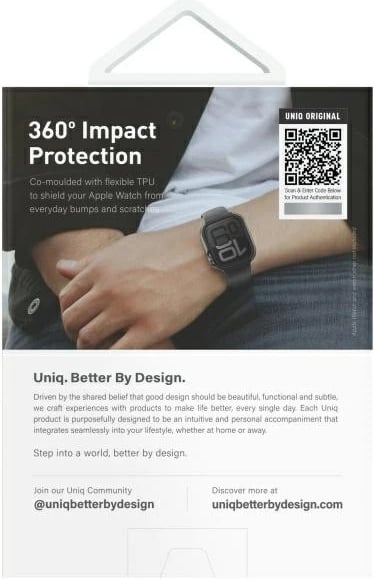 Mbështjellës UNIQ Valencia për Apple Watch 10, 46mm, ari