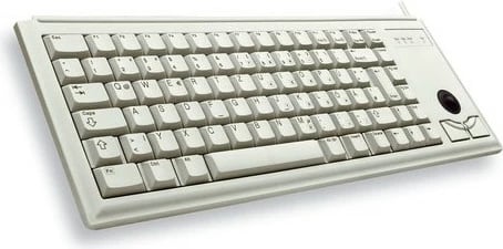 Tastierë Cherry G84-4400, AZERTY, me trackball, USB, 100%, gri