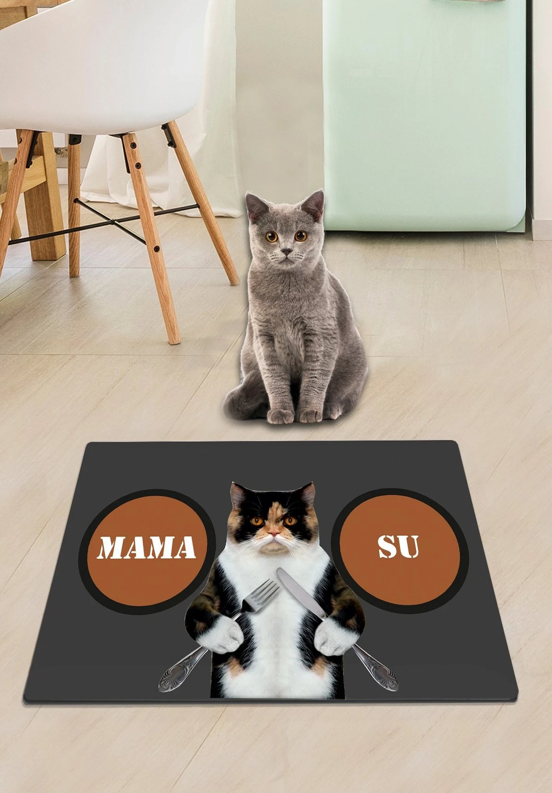 Tapet për rërë mace, Paws & Whiskers, shumëngjyrësh, Fargeto, 40x60cm