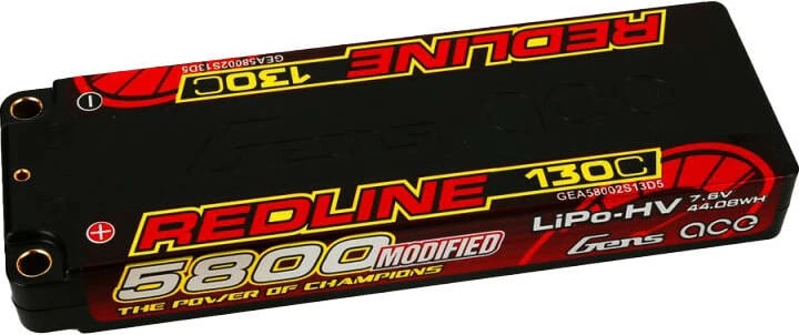 Akumulator Gens ace Redline Series 5800mAh 7.6V 130C HardCase LiPo