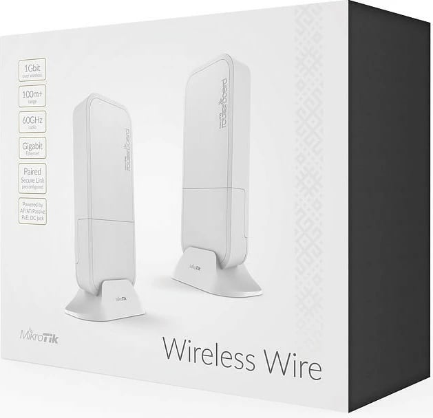 Wireless Wire MikroTik RBWAPG-60ADKIT, 1000 Mbit/s, e bardhë