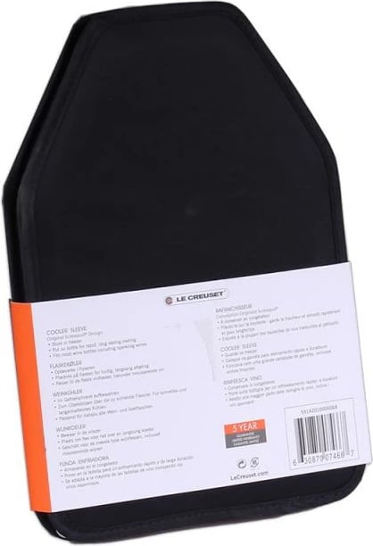 mbështjellës ftohës vere, Le Creuset, WA-126, për shishe standarde, 235x155x20 mm, e zezë