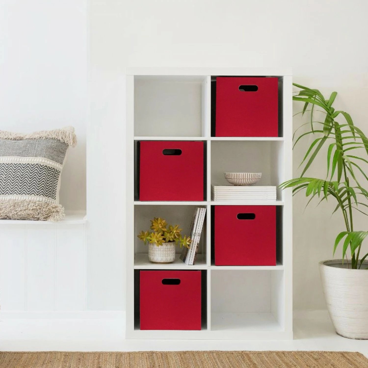Set organizues tavoline prej ndjese (4 copë), ngjyrë korale, HMY-6358