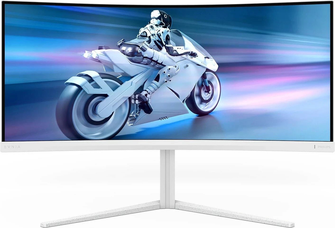 Monitor Philips 34M2C5501A, 34 inç, UWQHD, 165Hz, Curved, Bardhë