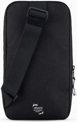 Çantë krahu për meshkuj Emporio Armani, e zezë