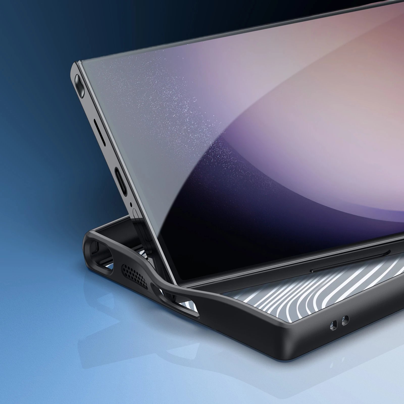 Mbështjellës Dux Ducis Aimo për Samsung Galaxy S24 Ultra, e zezë