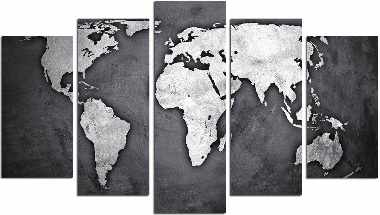 Pikturë dekorative MDF, shumëngjyrëshe, 5 pjesë, Wallity, 5MAPMDF-13