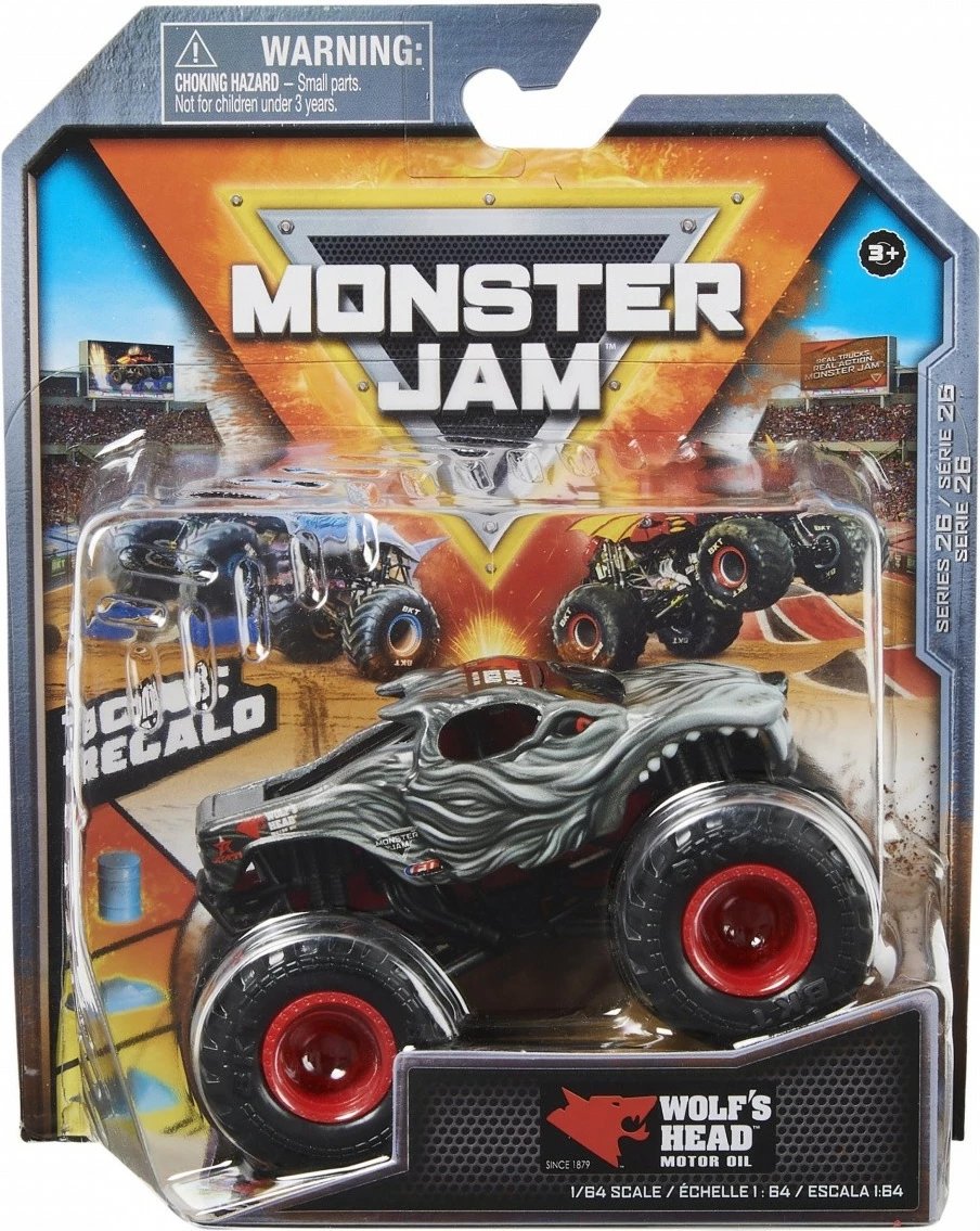 Lodër veturë Monster Jam Spin Master 1:64, metal dhe plastikë, ngjyra të përziera, 1 copë Lodër veturë Monster Jam Spin Master 1:64, metal dhe plastikë, ngjyra të përziera, 1 copë