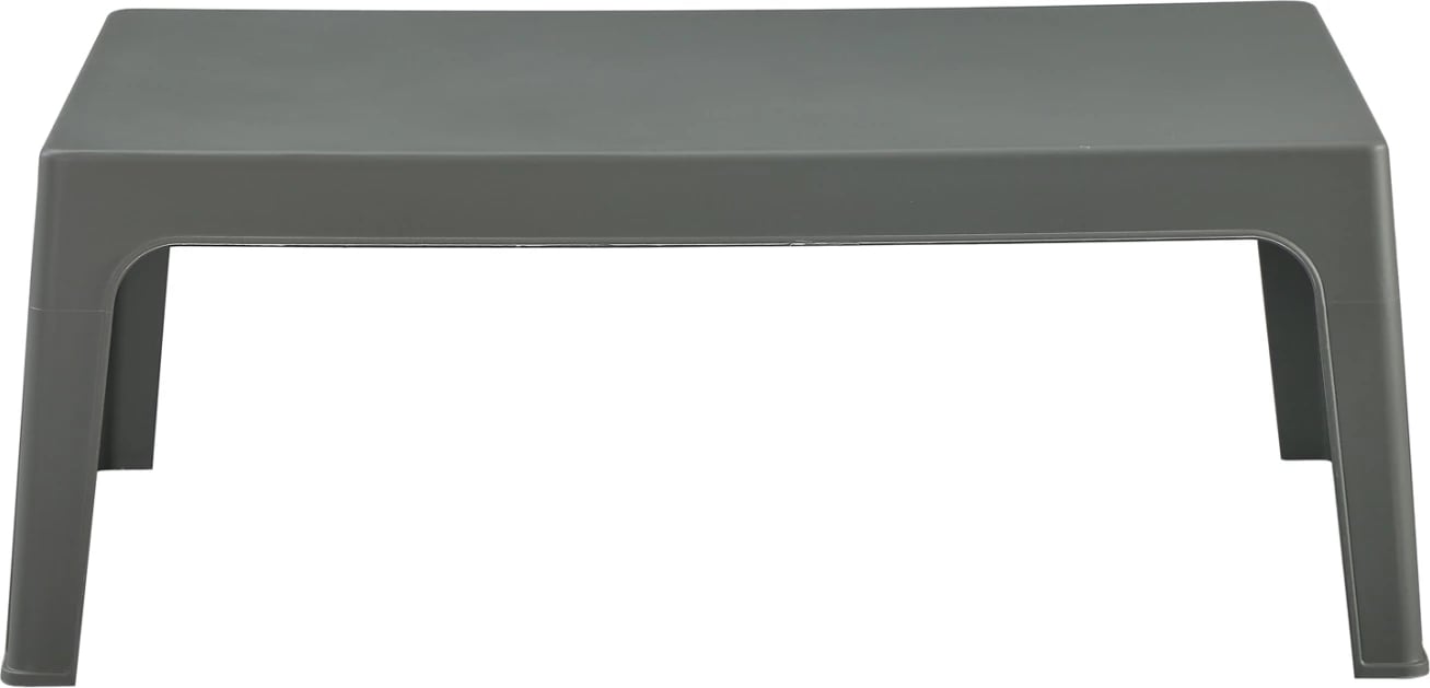 Tavolinë e ulët drejtkëndëshe SLEEK, polipropilen, ngjyrë ulliri e errët, FH6367.05, 99x59.5x39.5cm