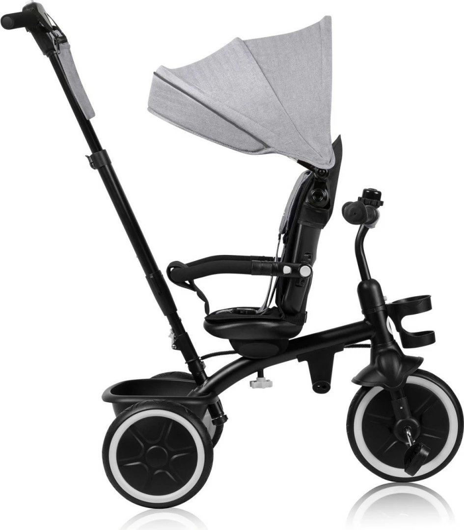 Tricikël Lionelo Berry Grey Stone për fëmijë, Gri