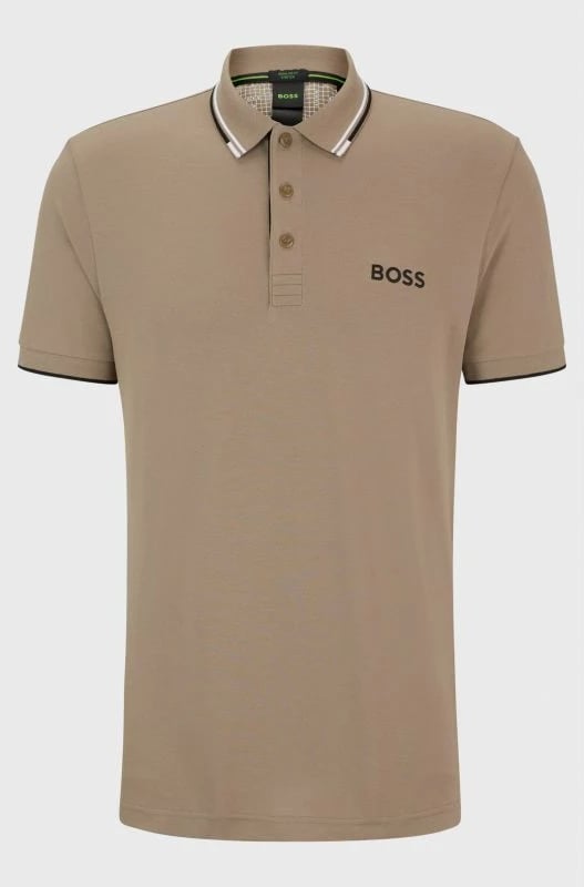 Maicë polo Boss për meshkuj, bezhë