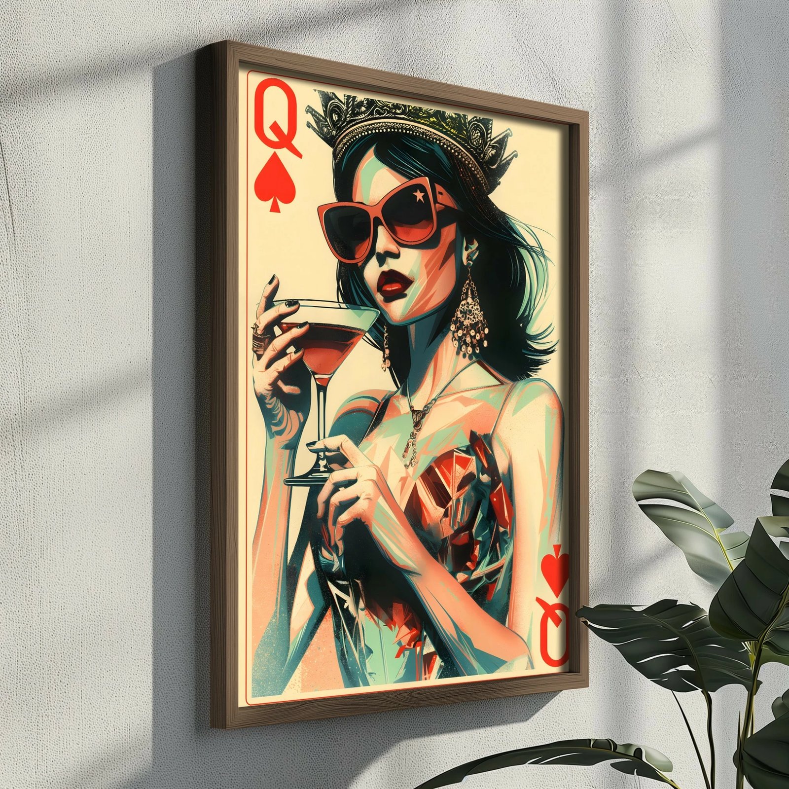 Pikturë dekorative me kornizë MDF, Wallity, GE114-L, shumëngjyrëshe