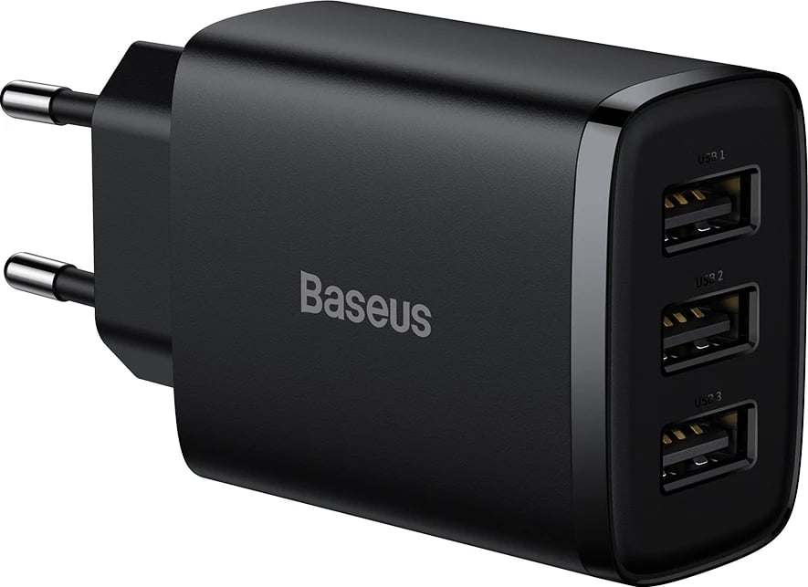 Karikues muri Baseus CCXJ020101, 3x USB-A, 17W, i zi