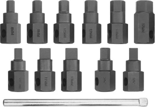 Set çelësa YATO YT-0600, 12 copë, argjendtë