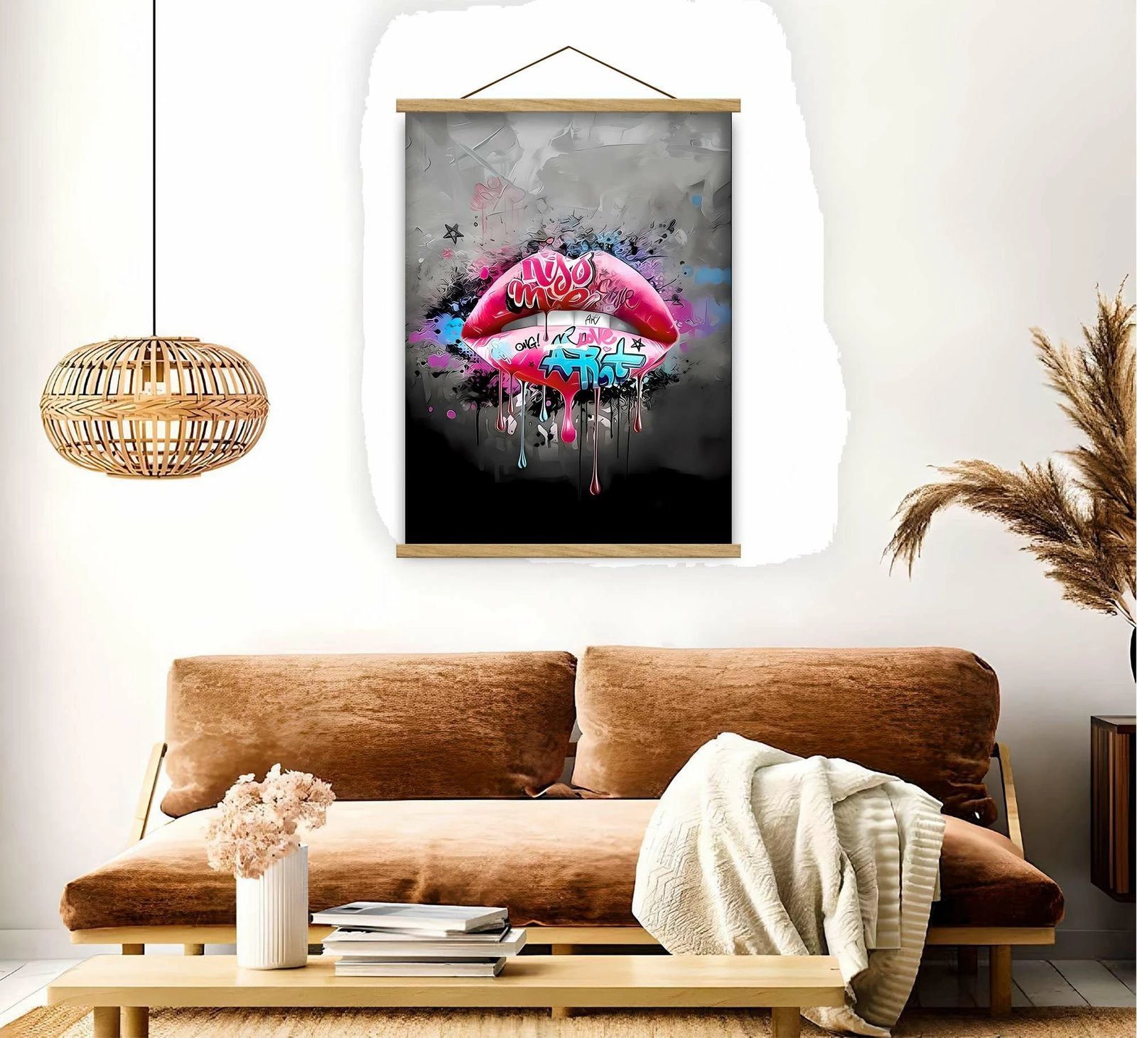 Pikturë dekorative me kornizë, shumëngjyrëshe, Wallity MRG59, 50x70cm