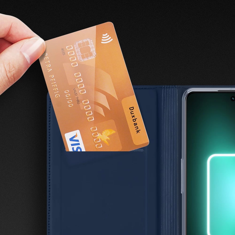 Mbështjellës Dux Ducis Skin Pro për Realme GT Neo 5 / Realme GT3, me kapak, xhep kartelash, funksion standi, e zezë Mbështjellës Dux Ducis Skin Pro për Realme GT Neo 5 / Realme GT3, me kapak, xhep kartelash, funksion standi, e zezë