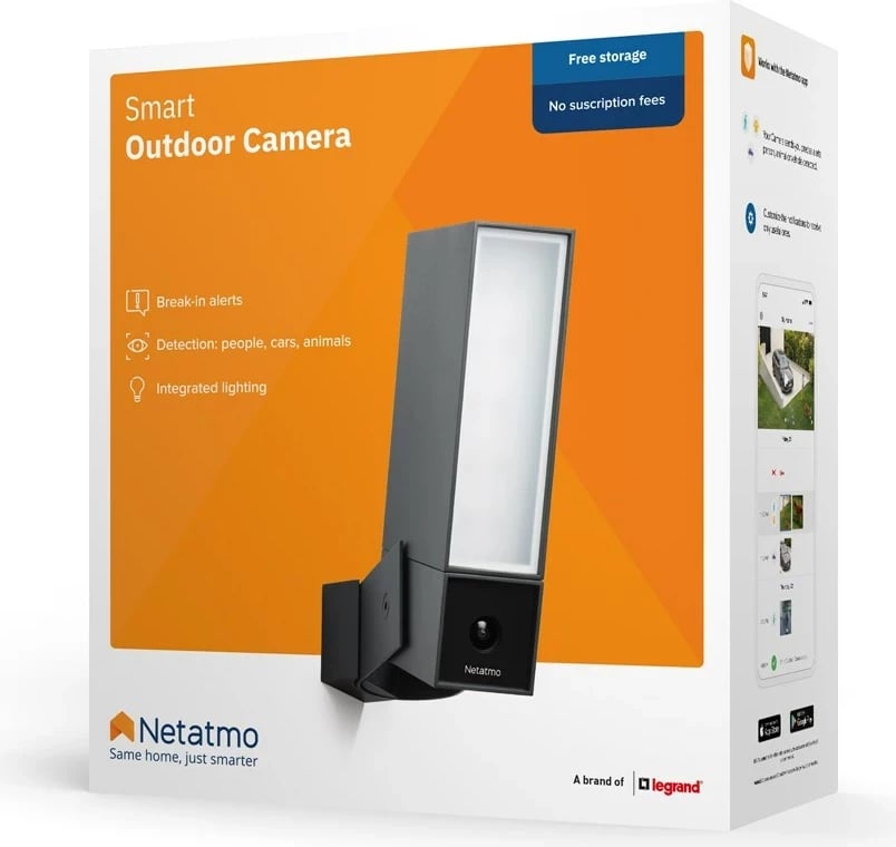 Kamerë sigurie IP Netatmo Presence Box, 1920 x 1080 pixels, e zezë