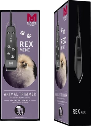 Makinë për qethje Moser Rex Mini, për qen & mace, 220- 240V, e zezë