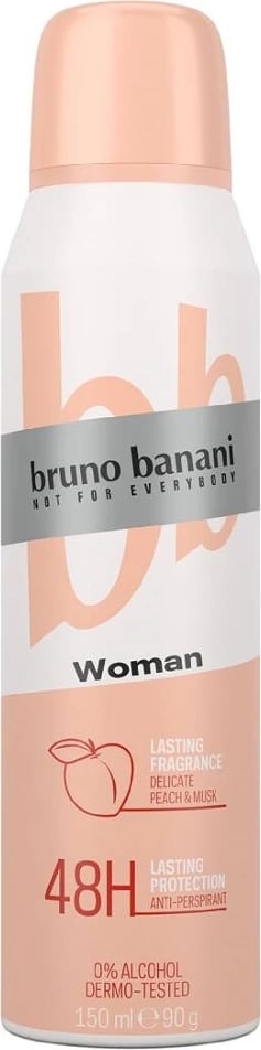 Spray antiperspirant për femra Bruno Banani Woman, 150ml
