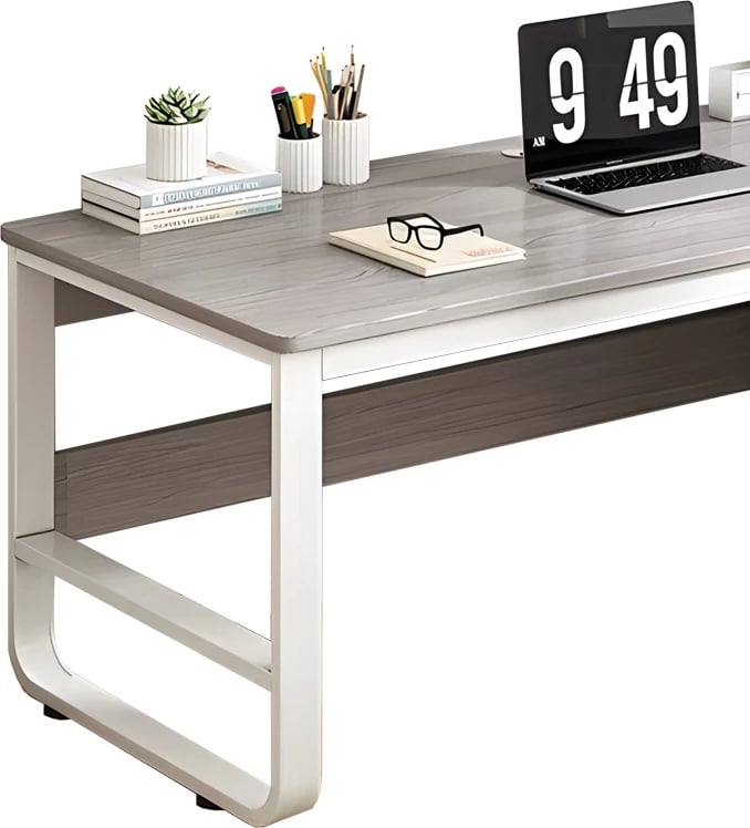 Tavolinë Salto me sirtar-MDF natyrale-bardhë 120x48x74cm